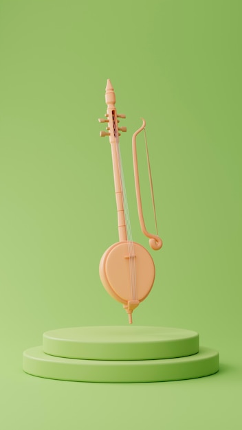 3d view of musical instrument