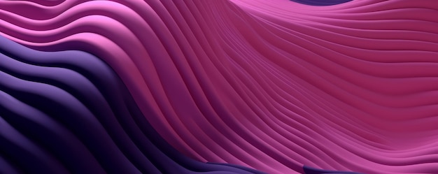 3d view of Undulating Pink and Purple Layers generative AI