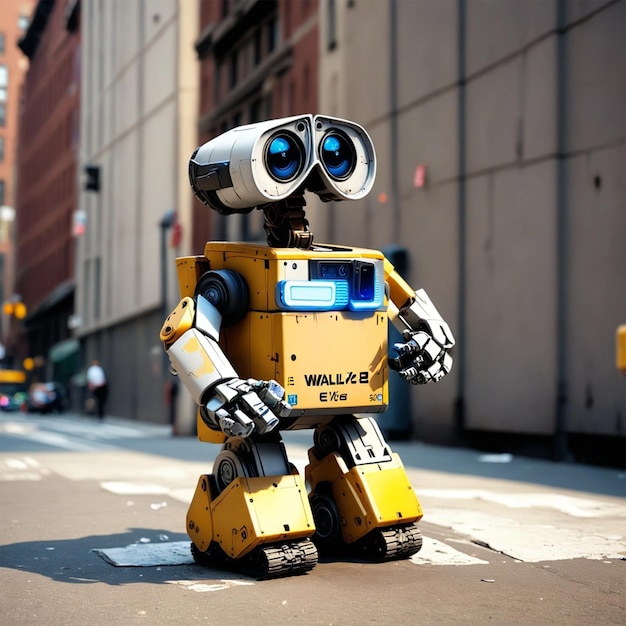 3D wall E robotic in new 2024 World in newyork city