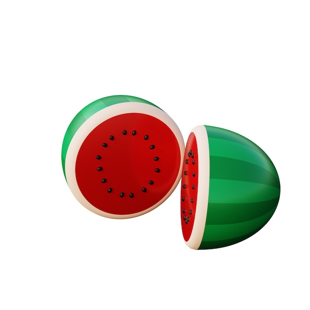 3D Watermelon Illustration