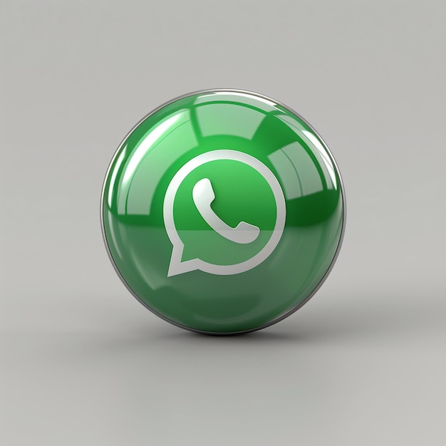 3d WhatsApp Icon