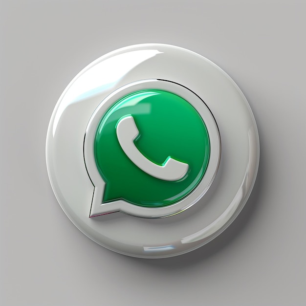 Photo 3d whatsapp icon