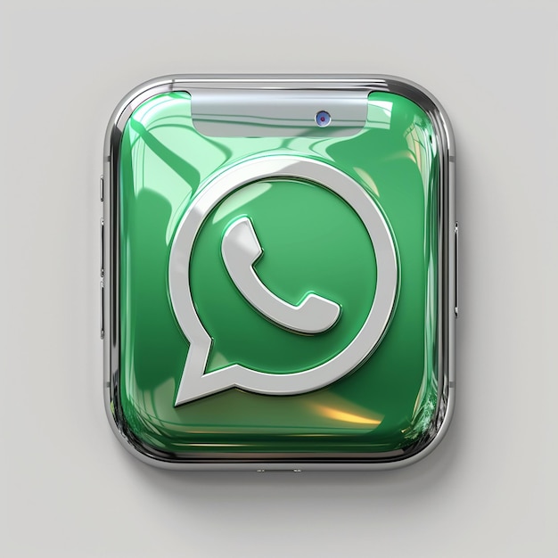 Photo 3d whatsapp icon