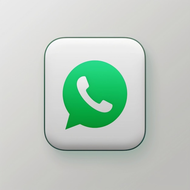 3d WhatsApp Icon