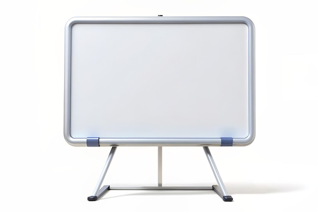 Photo 3d whiteboard icon isolated on white background trendy and