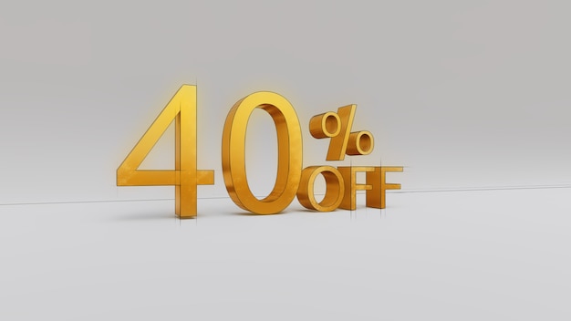 40 percent Discount 3D rendering