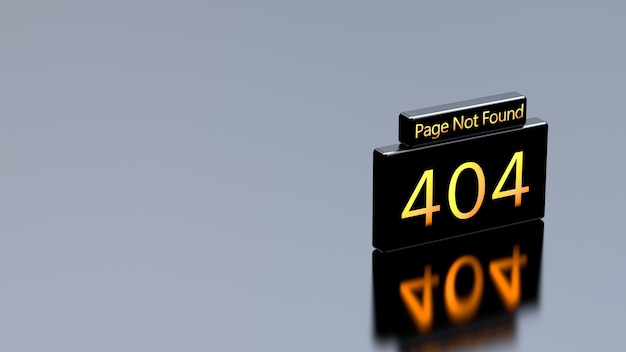 Photo 404 page not found neon text on banners with space for placement web site 404 3d render