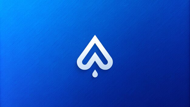 Photo 4k blue wallpaper with logo on it