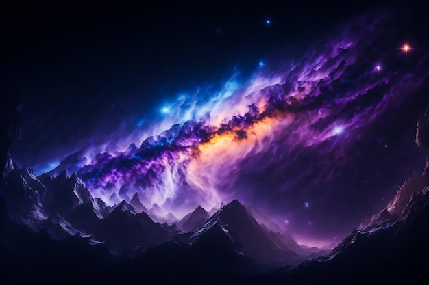 4K galaxy background