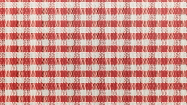 4k high resolution Fabric cloth with red squares texture wallpaper background realistic 3D