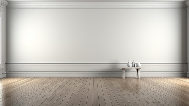 4K Photograph of Minimalistic Background for Professional YouTuber Videos Blank Wall