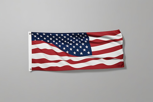 4th independence day American Wave Flag USA flag background Waving American flag in sunlight flare