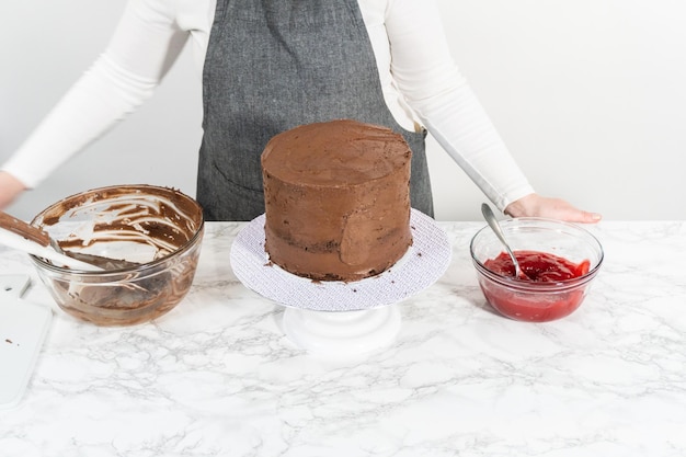 4th of July chocolate cake