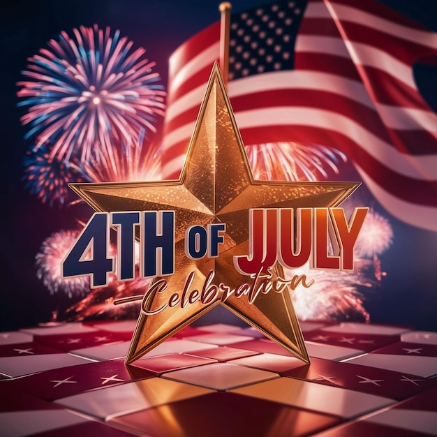 4th of July Independence Day USA Celebration Digital Graphics