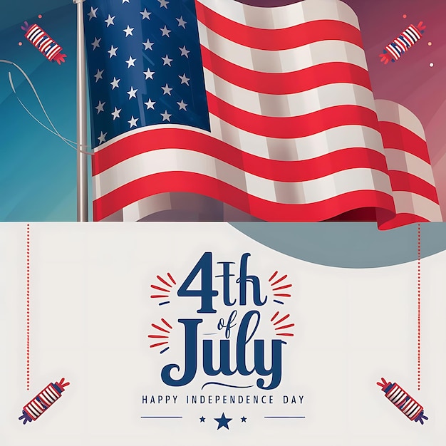 4th of July Poster US Independence Day Poster