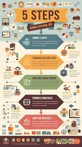 5 Steps Infographics