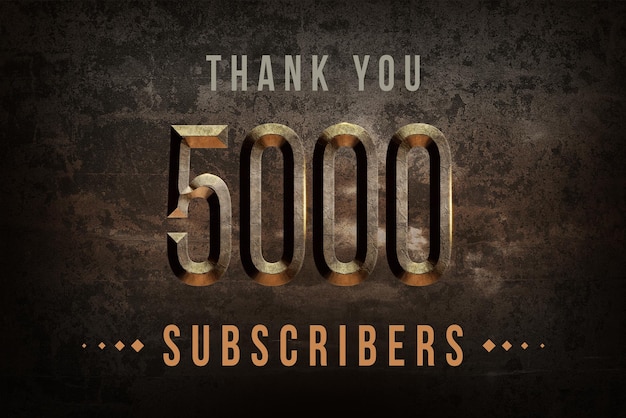 50000 subscribers celebration greeting banner with historical design