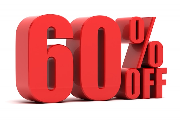 60 percent off promotion