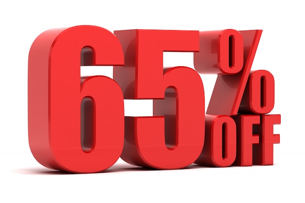 65 percent off promotion