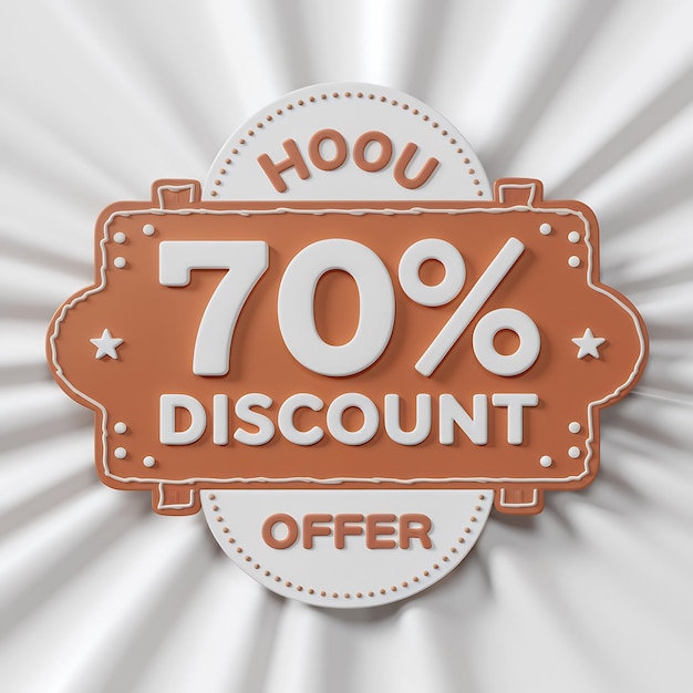 70 percent discount sale offer ai generated images