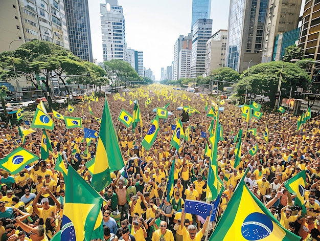 7th Setember Independence day of Brazil Billboard Poster Social Media Template Design