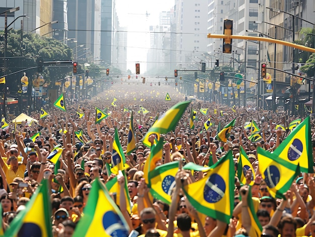 7th Setember Independence day of Brazil Billboard Poster Social Media Template Design