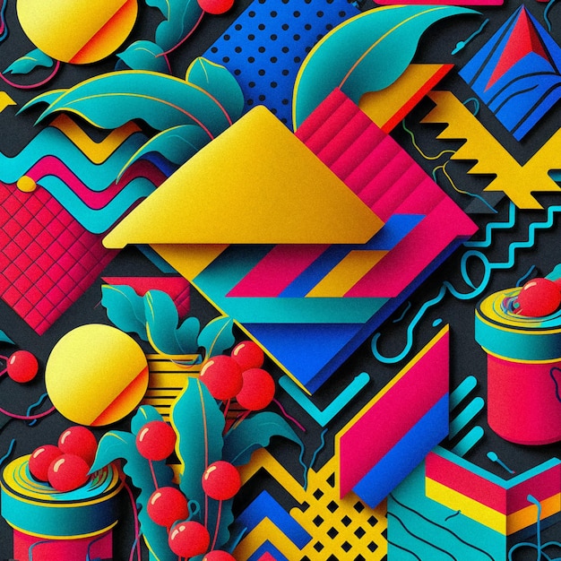 80s and 90s patterngranular texture background illustration