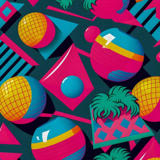 80s and 90s patterngranular texture background illustration