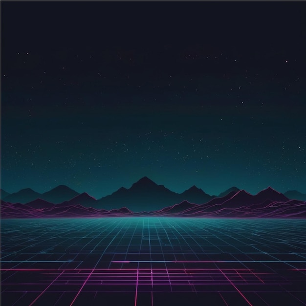 80s retro vintage background with soft neon color