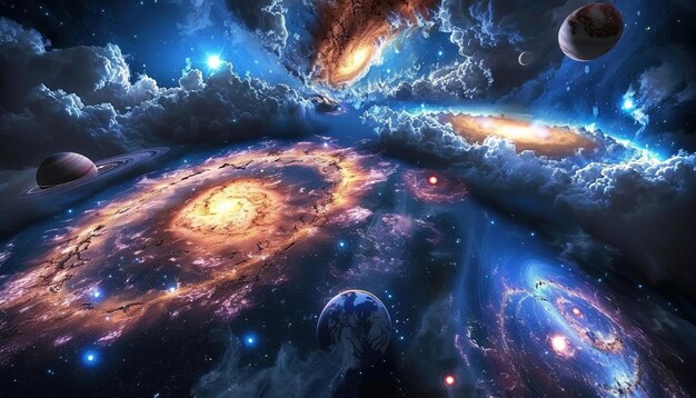 Photo 81 breathtaking 3d cartoon cosmic explosions forming new galaxies in the universe