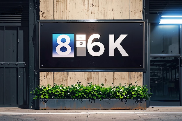 8K Ultra HD Sign