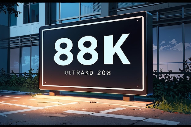 8K Ultra HD Sign