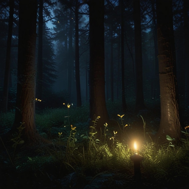 A_firefly_lighting_up_the_dark_underbrush_of_an_enchan