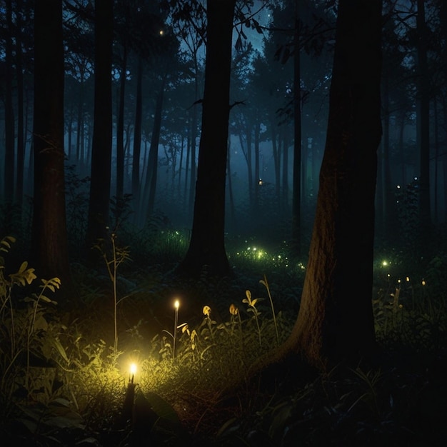 A_firefly_lighting_up_the_dark_underbrush_of_an_enchan