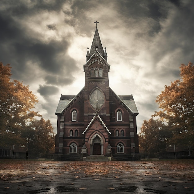 a_realistic_photo_of_a_church_