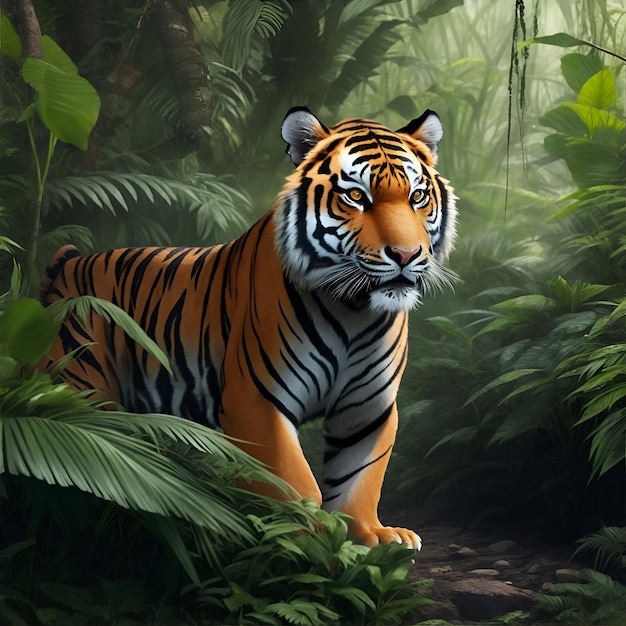 A_tiger_in_the_jungle