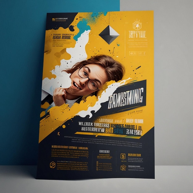 a4 flyer template generative AI