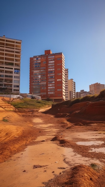 Abandoned city where no people lives