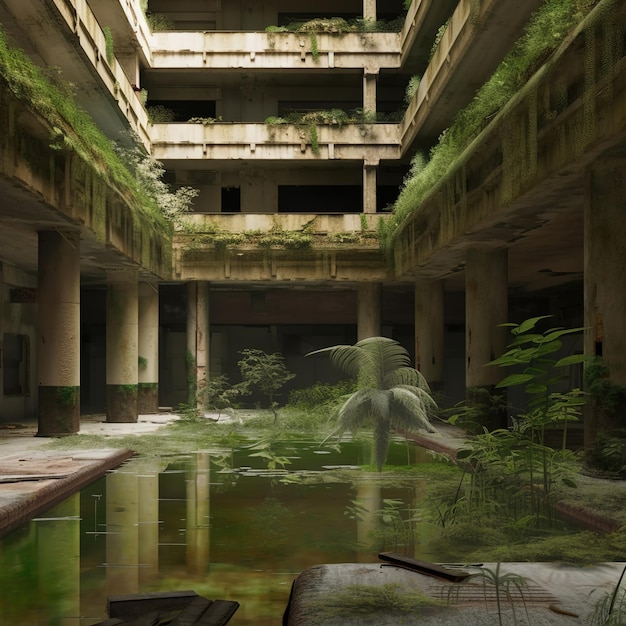 Abandoned city where no people lives