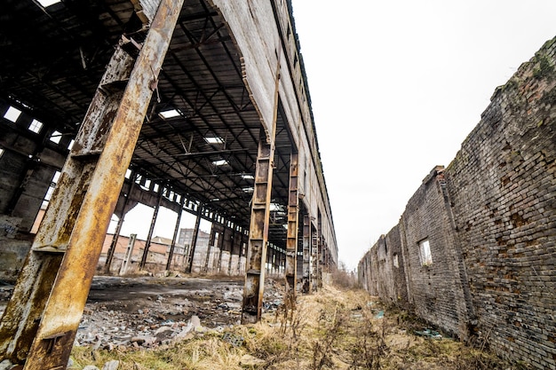 Abandoned factory Ruins of a very heavily polluted industrial factory