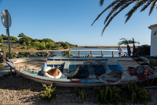 Abandoned fishing boat in Quinta do Lago