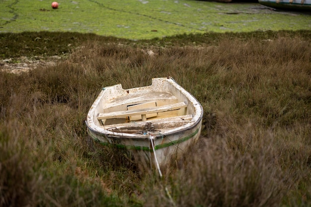 Abandoned fishing boat