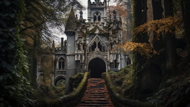 Abandoned gothic Castle