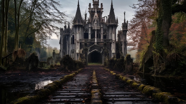 Abandoned gothic Castle