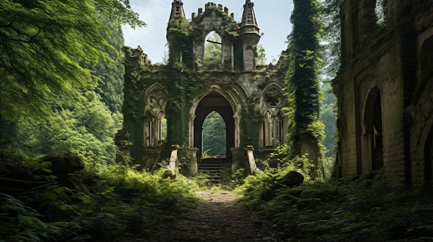 Abandoned gothic Castle