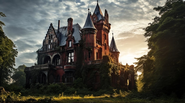 Abandoned gothic Castle