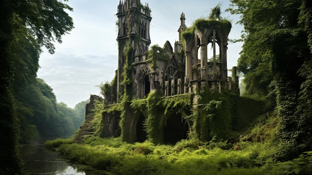 Abandoned gothic Castle