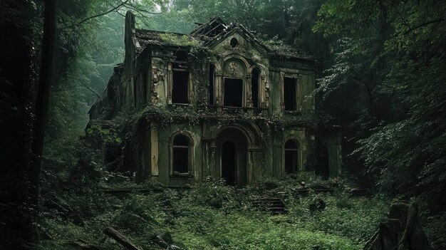 Abandoned Mansion in the Woods