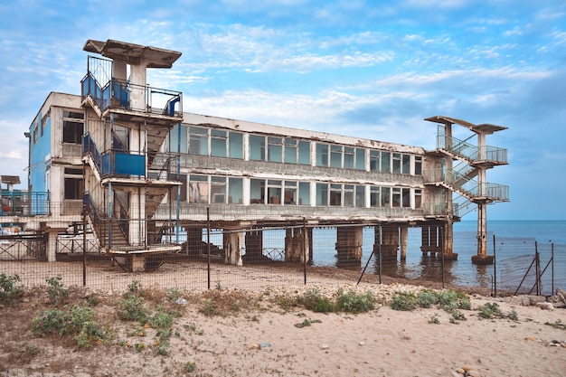 Abandoned port building