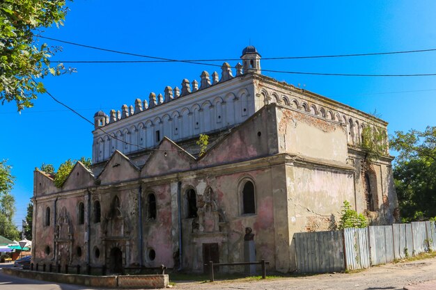 Abandoned synagogue in Zhovkva Ukraine